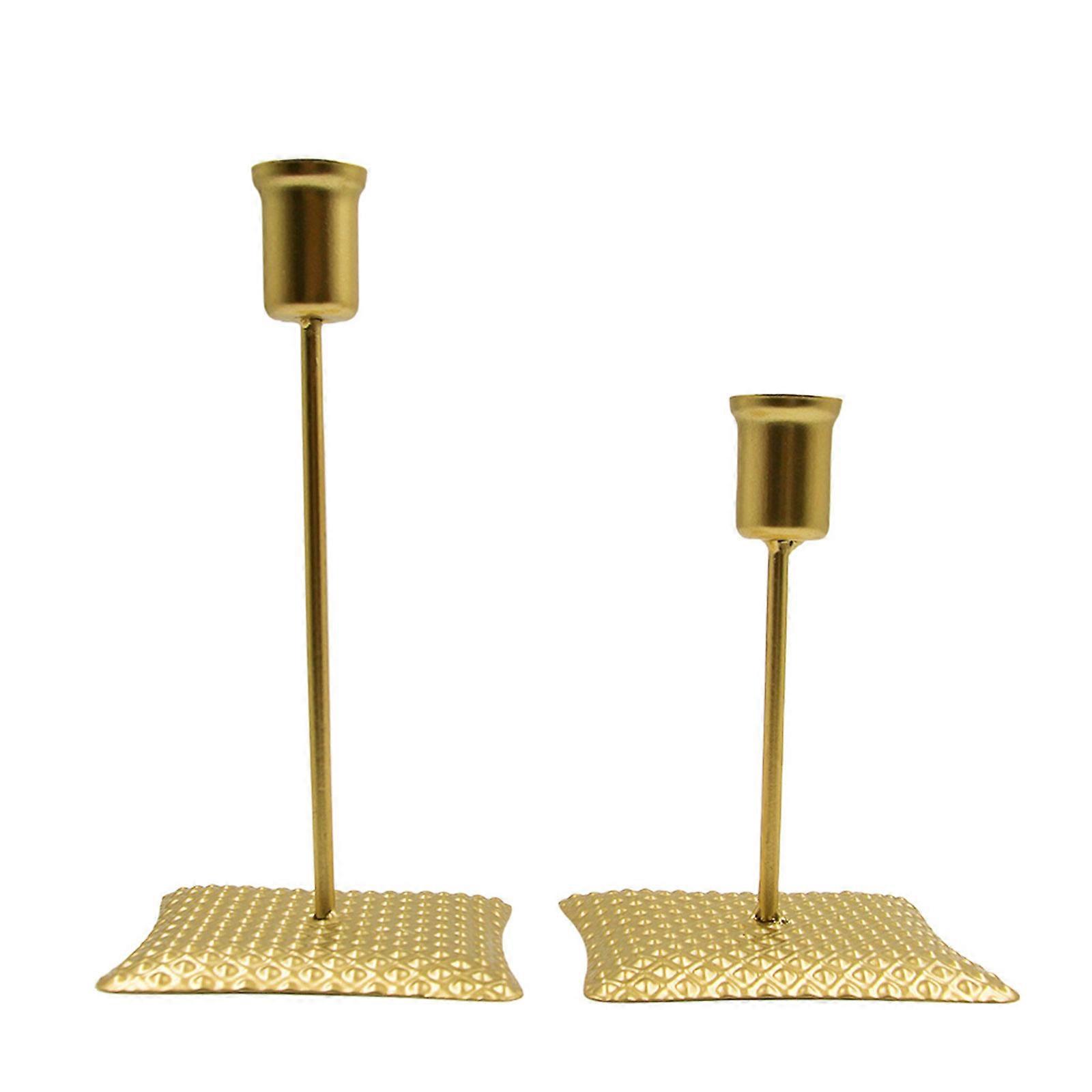 Candlestick Holder Taper Candle Holder Gold Candlestick Holder Candle Stick Holder Decorative Candlestick Stand 1 Pair  gold
