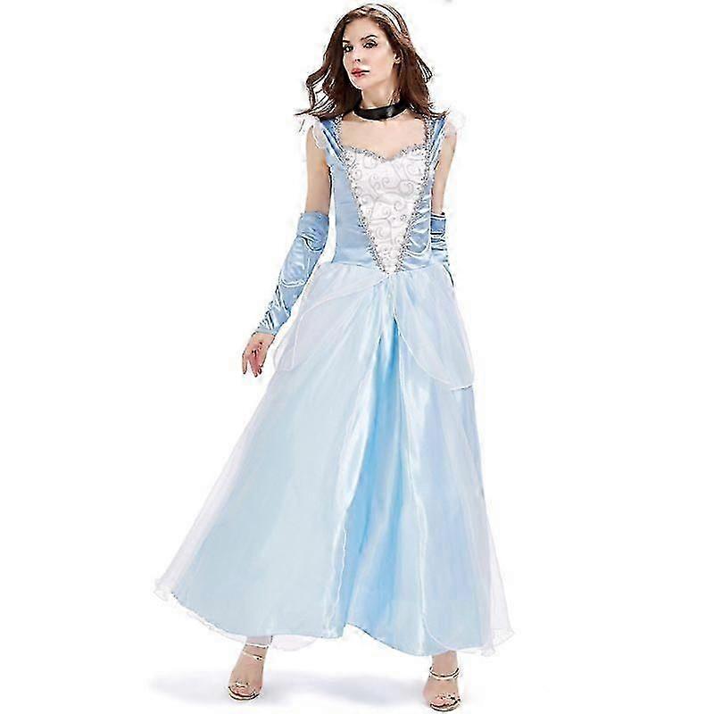 大人のためのシンデレラドレスハロウィーンファンシードレスカーニバルコスチューム