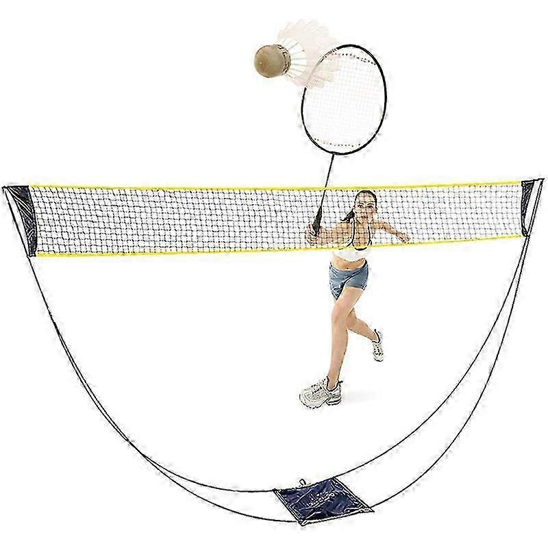Portable Badminton Net Set With Stand Carry Bag, Volleyball Net Use In Outdoor Indoor Beach Sports