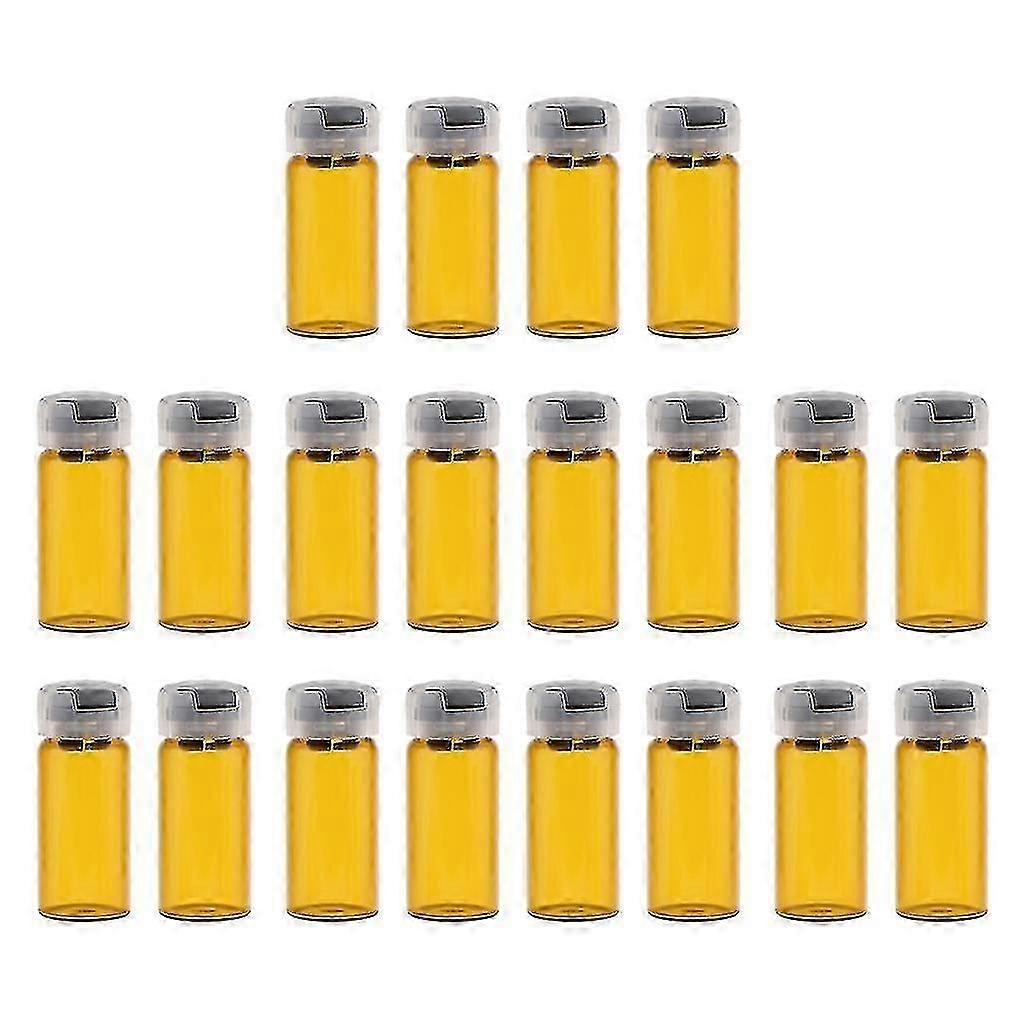 20x Empty Sterile Glass Sealed Serum Vials Liquid Containers 10ml