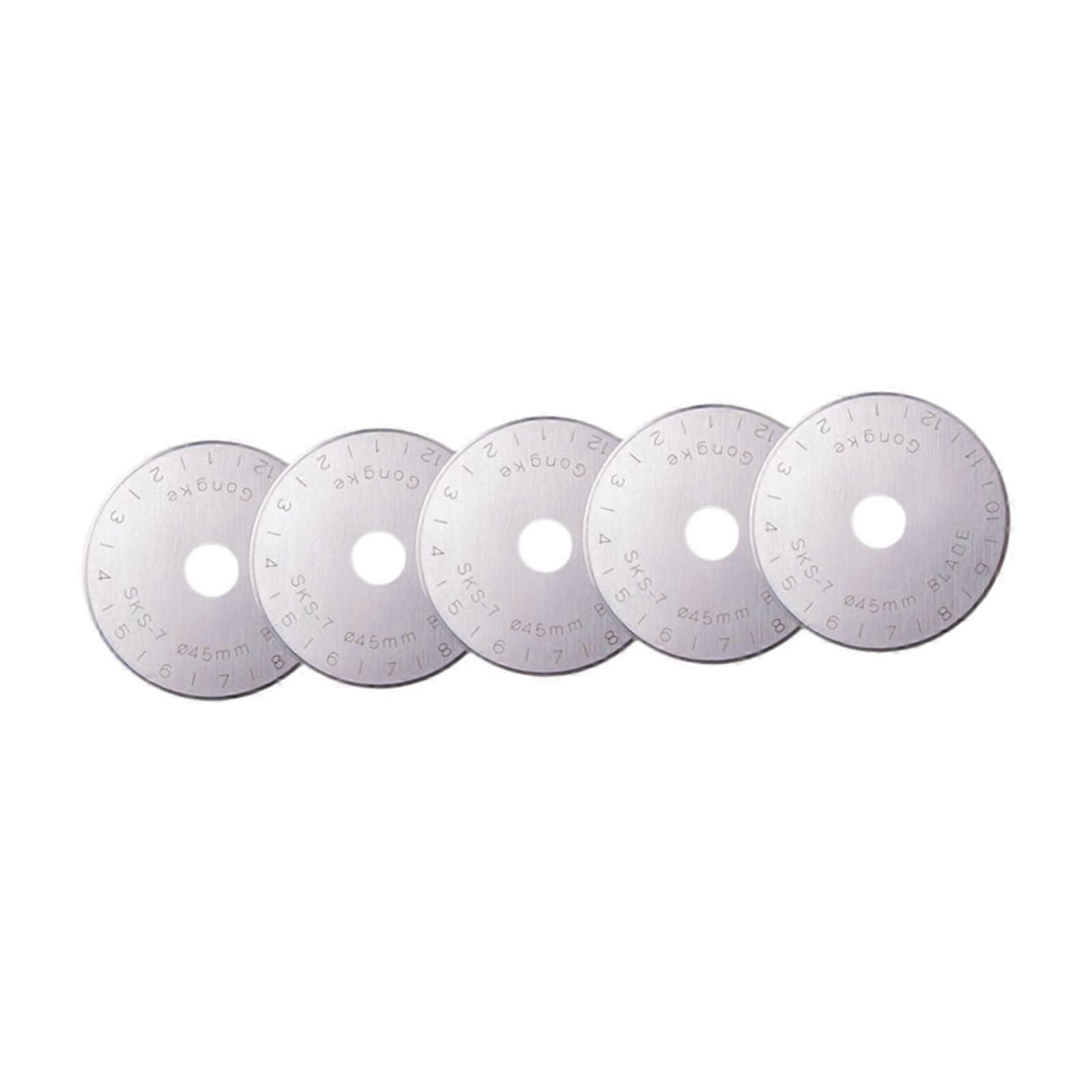 45 mm roterende kutterblad bærbart håndverktøy for scrapbooking quilting sying 5 stk