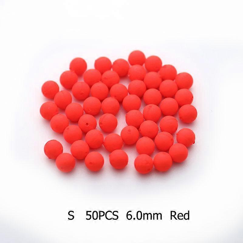 50 Pcs Floating Bobbers Fishing Fluorescent Drift Ball Fishing Float Foam Balls