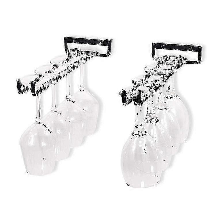 2pcs 12inch Wine Glass Holder Under Cabinet Kitchen Organization And Storage For Kitchen Decor