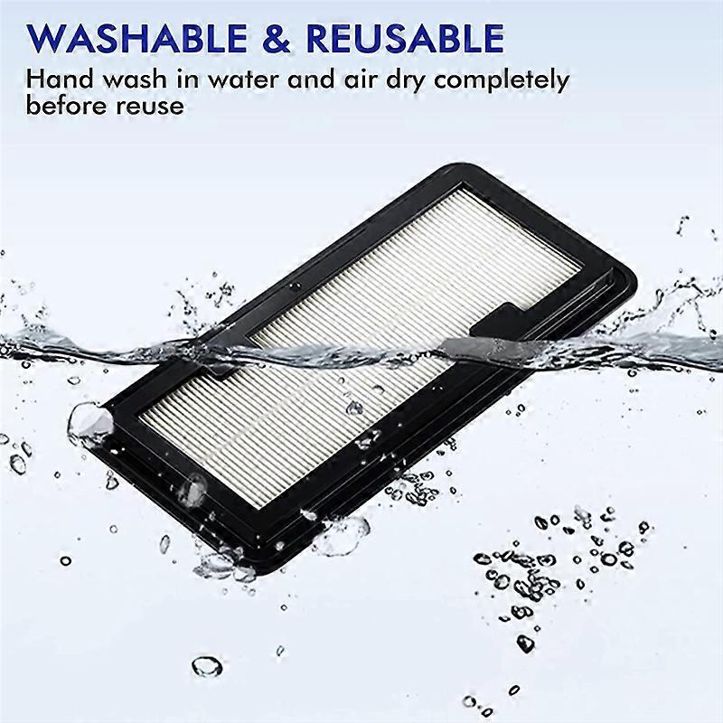 2Pcs Washable Replacement Hepa Filters