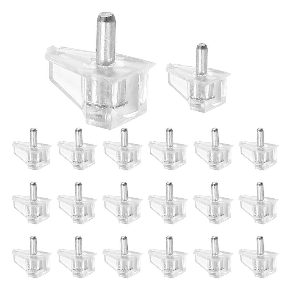 20 Pcs 3 mm Shelf Pins Clear Support Pegs for Kitchen Furniture