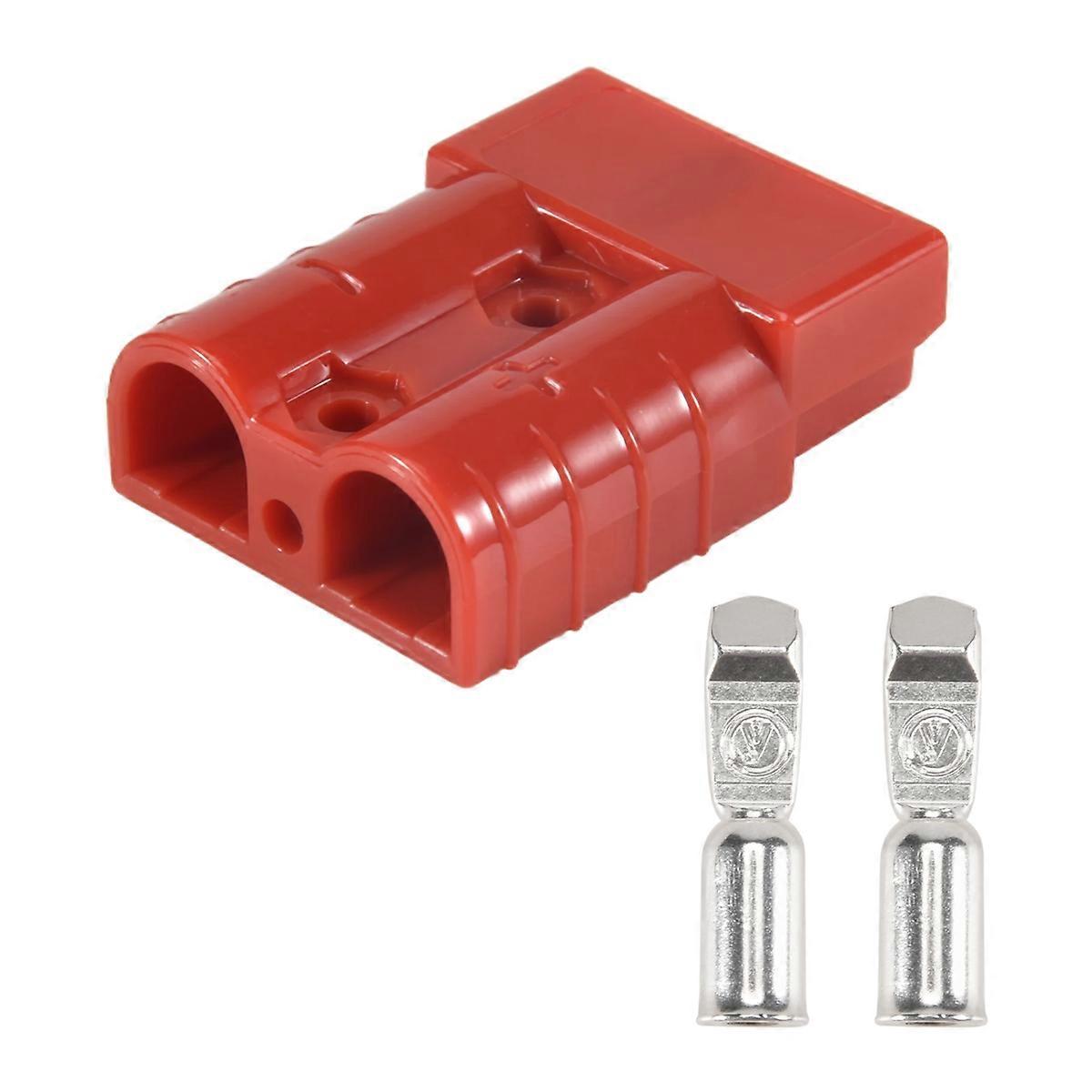 For Anderson Style Plug Connectors 50A 600V Terminals Plugs Red