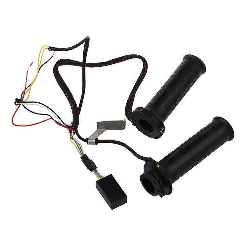 7/8 Motorcycle Heated Handlebar Electric Hot Grips 12V Handle Warmer 22mm Adjustable Temperature Mot