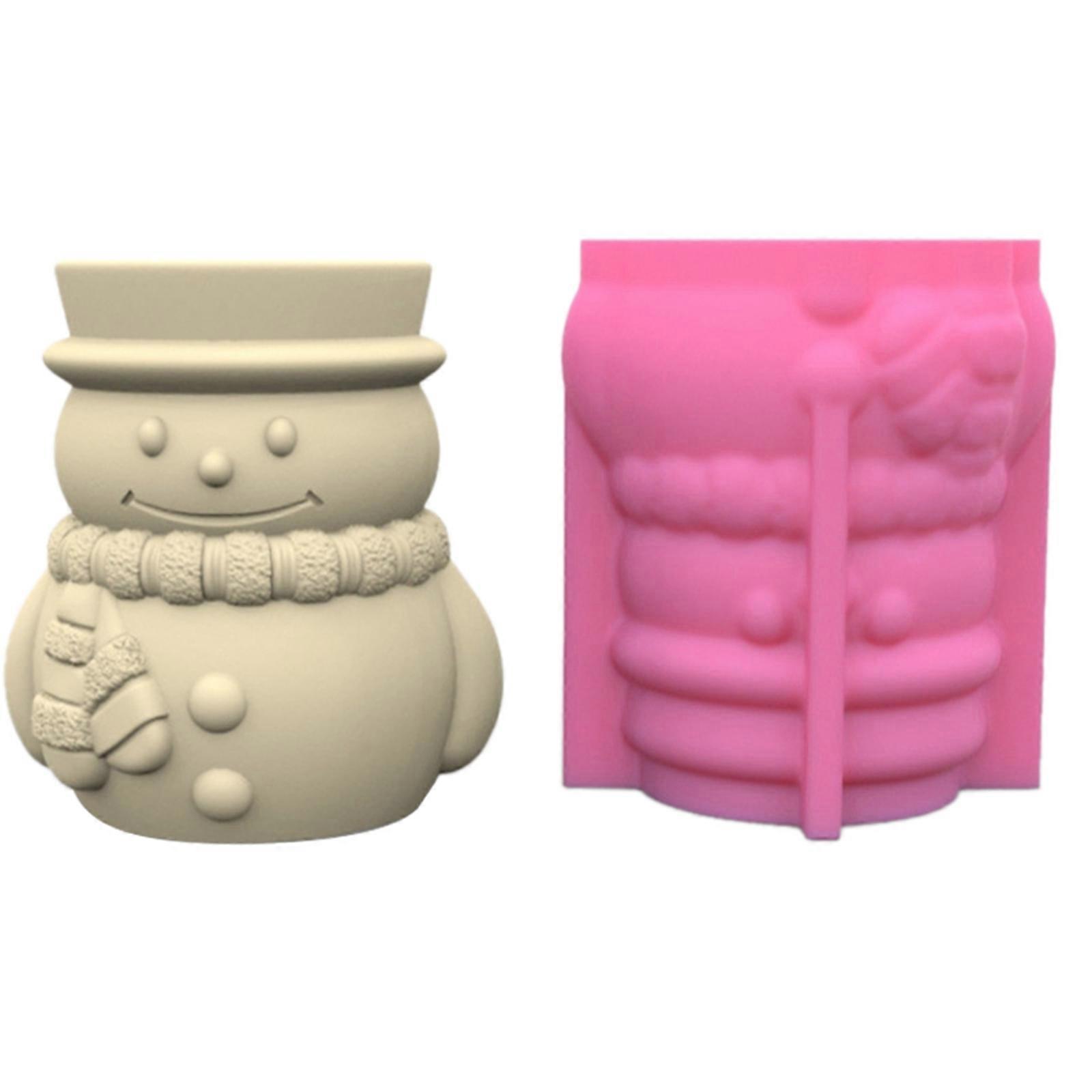 زهرة وعاء سيليكون العفن إناء راتنجات الايبوكسي العفن عيد الميلاد ثلج عصاري زارع وعاء حامل القلم صنع الحرف العفن