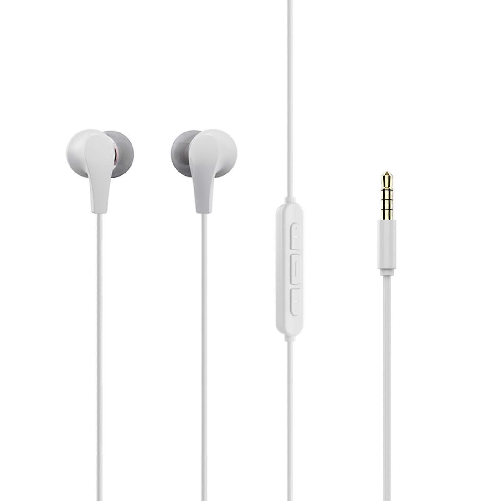 MS28 ενσύρματα ακουστικά Computer Game 3.5mm Jack Wire φορητό με μικρόφωνο Αθλητισμός που τρέχει στο αυτί Gaming Headset Λευκό