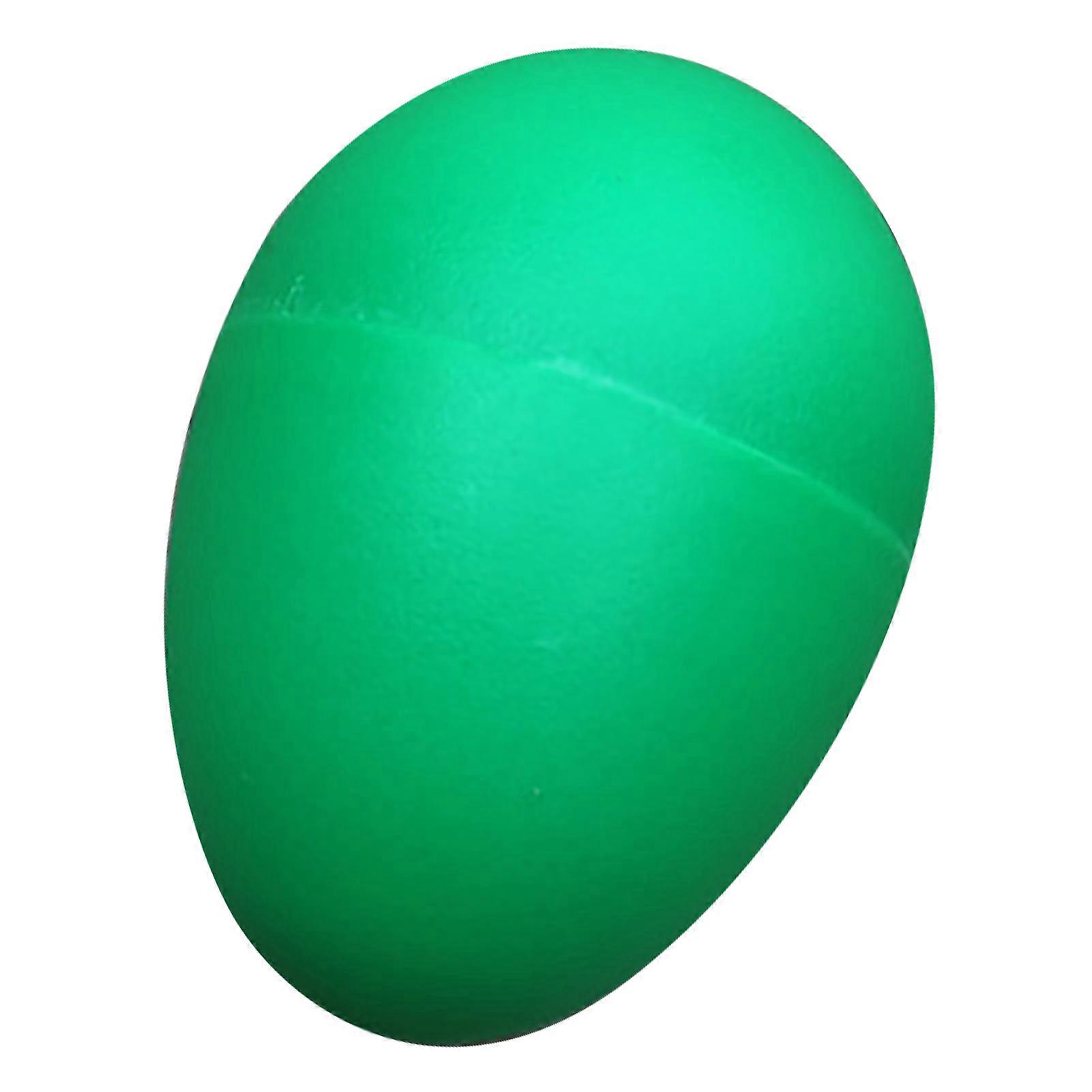 Egg Shaker Bright Color Educational Fillable Plastic Egg Percussion Instrument Toy for Home Travel Kindergarten Green