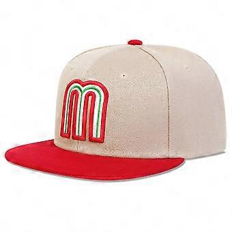 Gorra de béisbol casual ajustable para todos con estilo hip-hop bordado con letras M para sombrero de protección solar de primavera y otoño