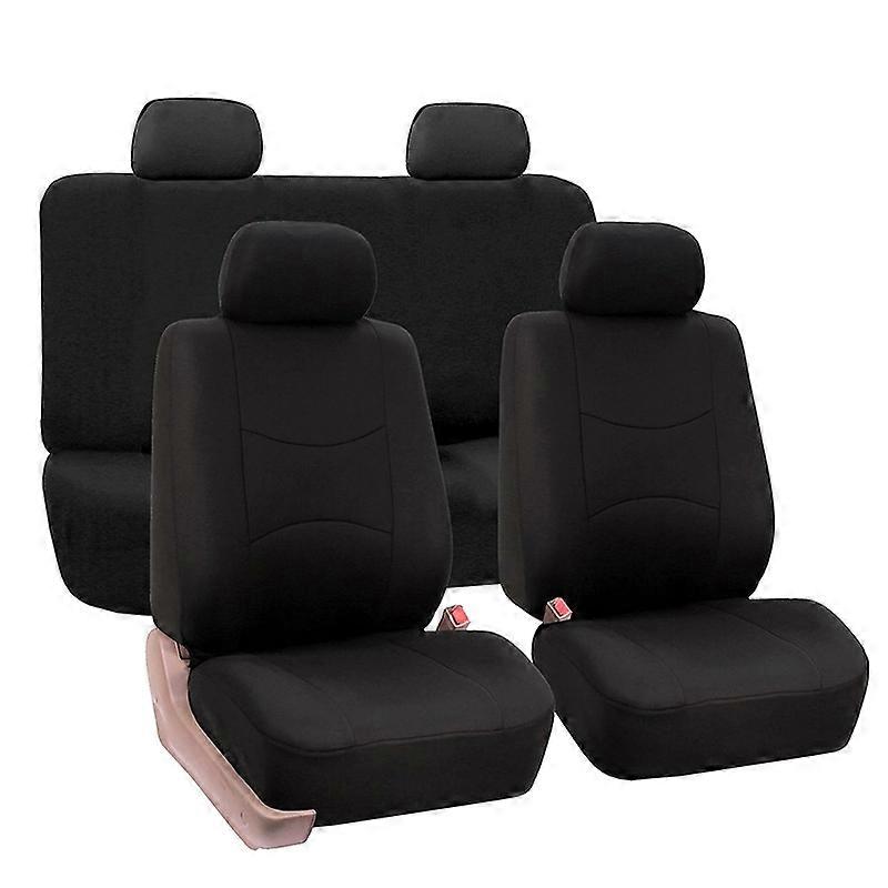 9 in 1 Universal Four Seasons Anti-Slippery Cushion Mat Set for 5 Seat Car, Style:Ordinary