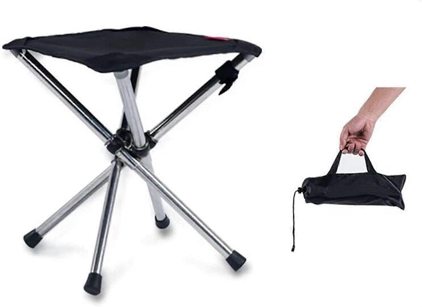 Retractable Folding Stool Camping Chair Portable Lightweight Beach Picnic Fishing Seat With High Load Bearing Capacity