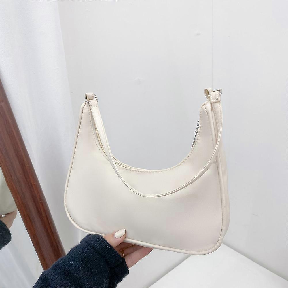 Fashionable nylon dumpling bag-Off-white