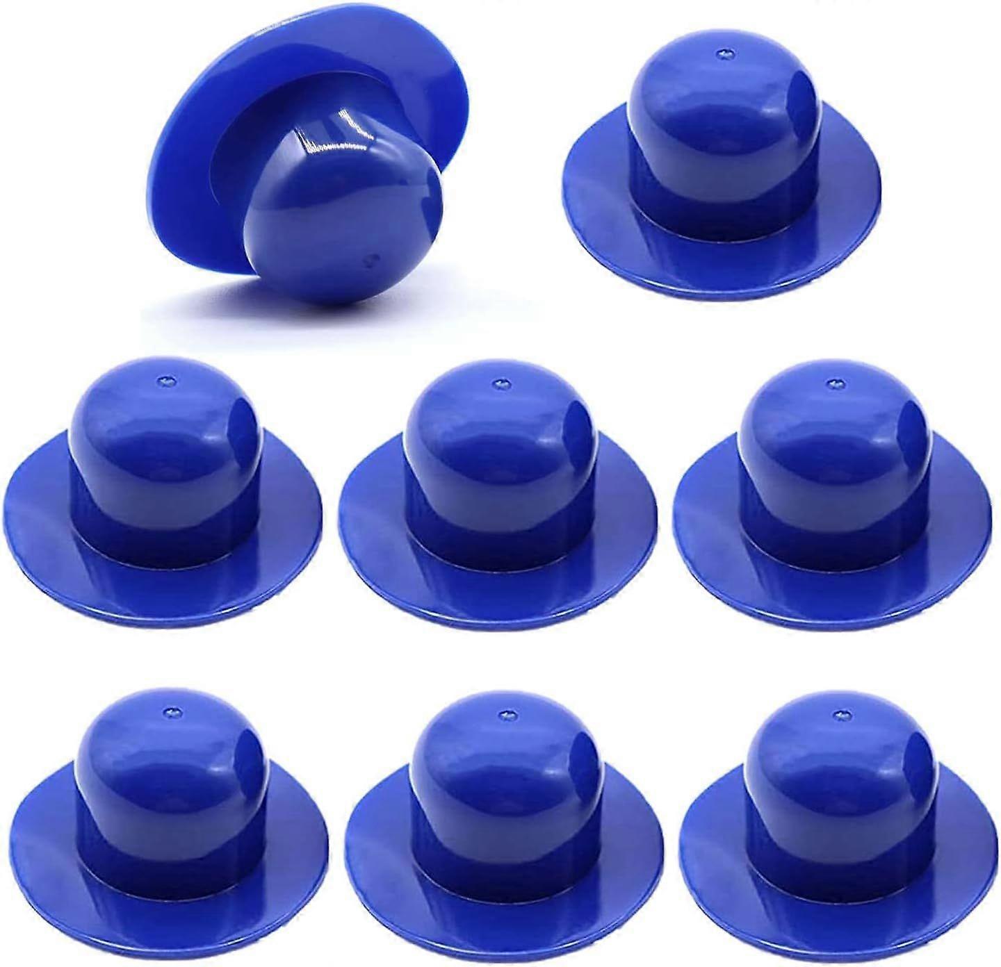 Pack Blue Short Pool Plugs, Replacement Wall Plugs for Pool, Filter Pump, Strainer, Stopper