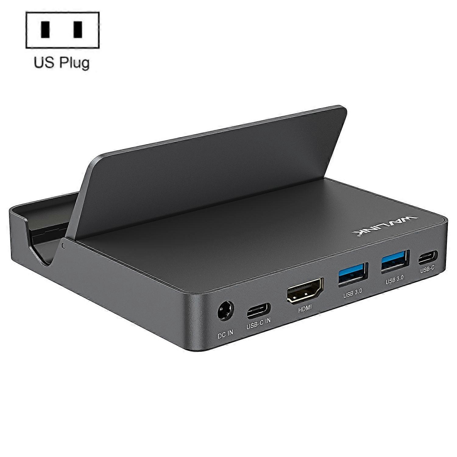 WAVLINK WL-UHP3D01 Portable Type-C Cell Phone Docking Station Multi-Port USB HUB Adapter