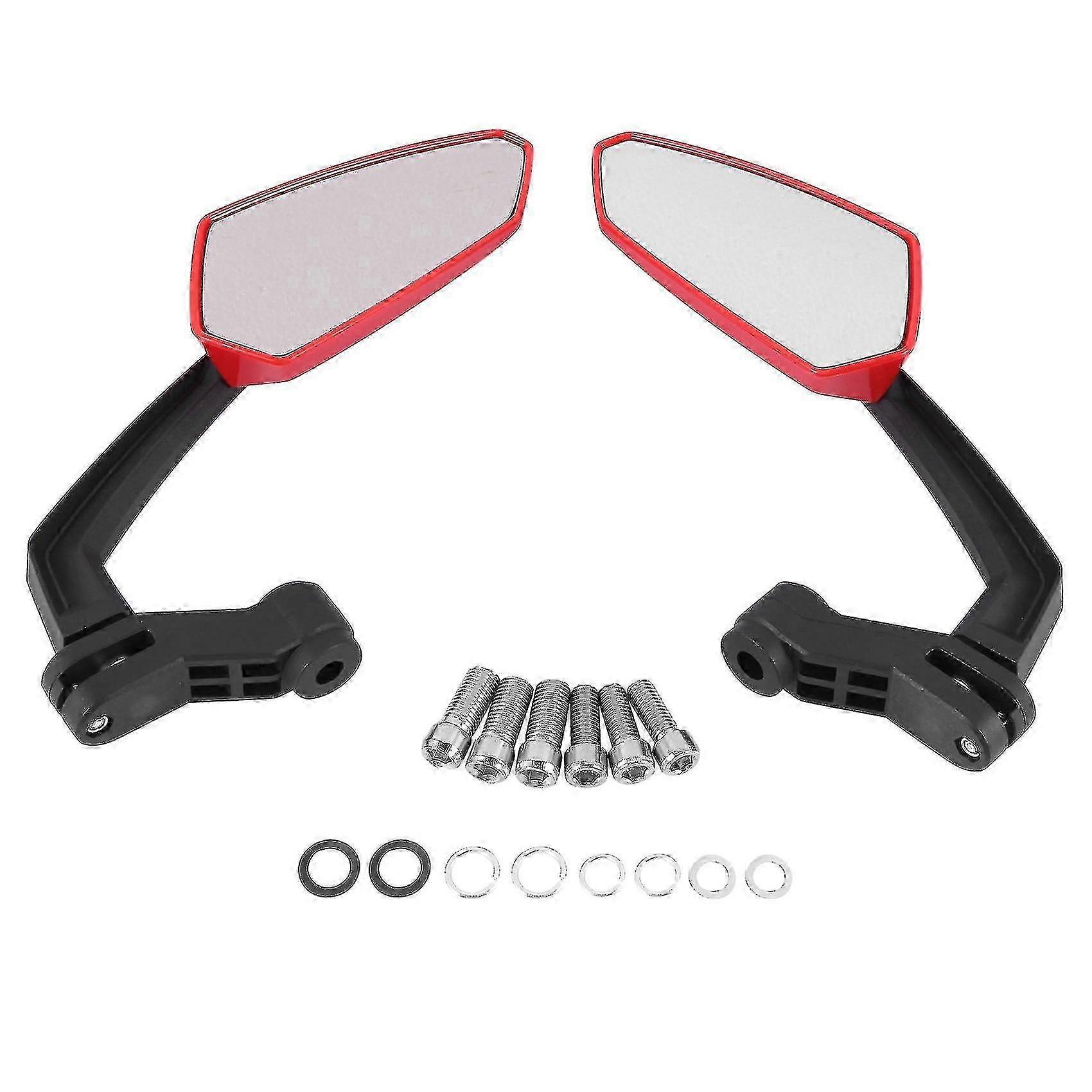 Motorcycle Rearview Mirror With M8 Clockwise And Counterclockwise Threaded Atv Moped Scooter Cruise