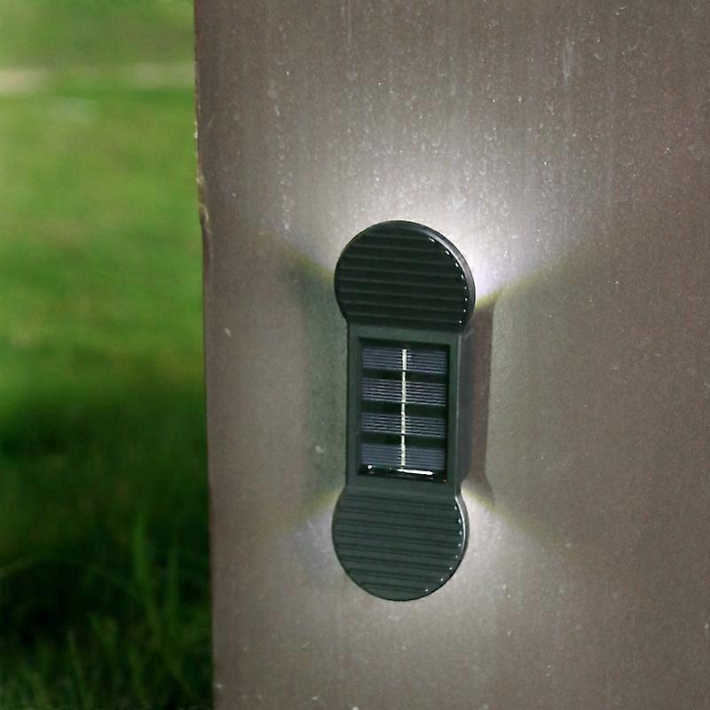 2 LED Solar Light Outdoor Garden Waterproof Wall Light
