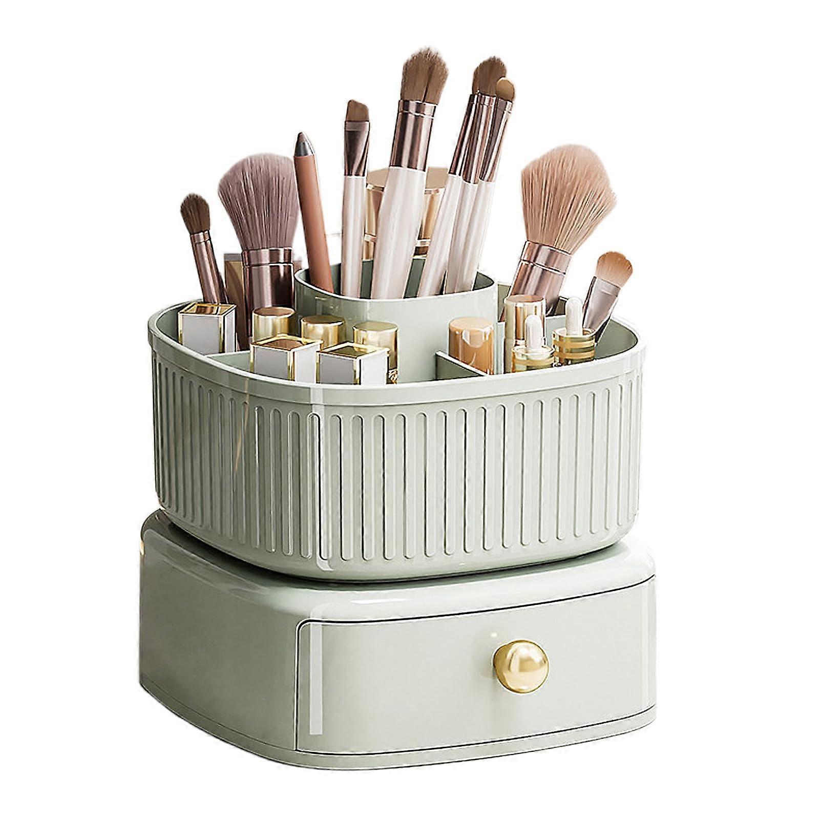 Stackable Makeup Organizer, Rotating Cosmetic Display Case, Cosmetic Holder Shelf (B)
