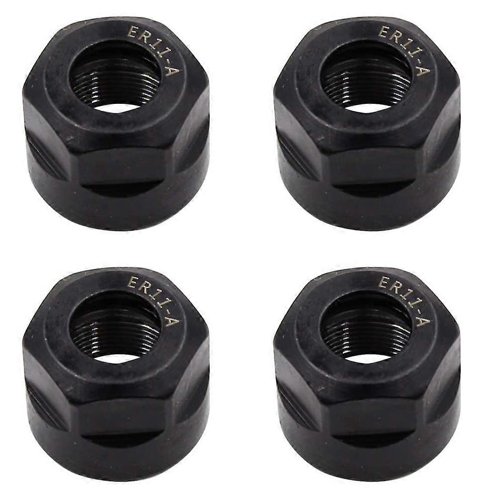 4Pcs Collet Clamping Hex Nuts, for CNC Milling Chuck Holder Lathe
