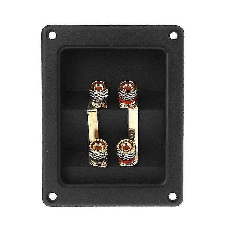 Plastic + Gold Plated Terminal Cup Connector Used With Dual Banana Plugs For Dual Voice Coil Subwoofer Input Output