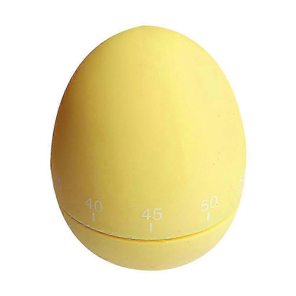 1Pc Egg Shaped Kitchen Timer Creative Portable Baking Time Recorder Cooking Time Manager (Random Color)