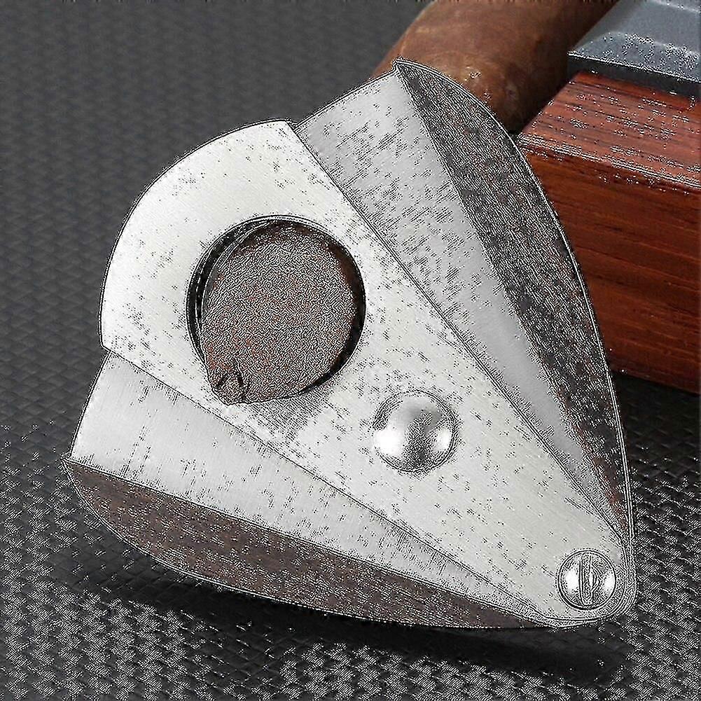 シガーカッターパンチウッド&ステンレススチールシガーカッターポータブルダブルブレードカッターアクセサリー