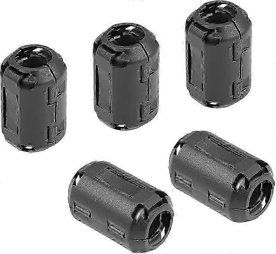 35mm Ferrite Core Ring Clip-On Filters for RFI/EMI Noise Reduction - Grey 5 Pack by uxcell