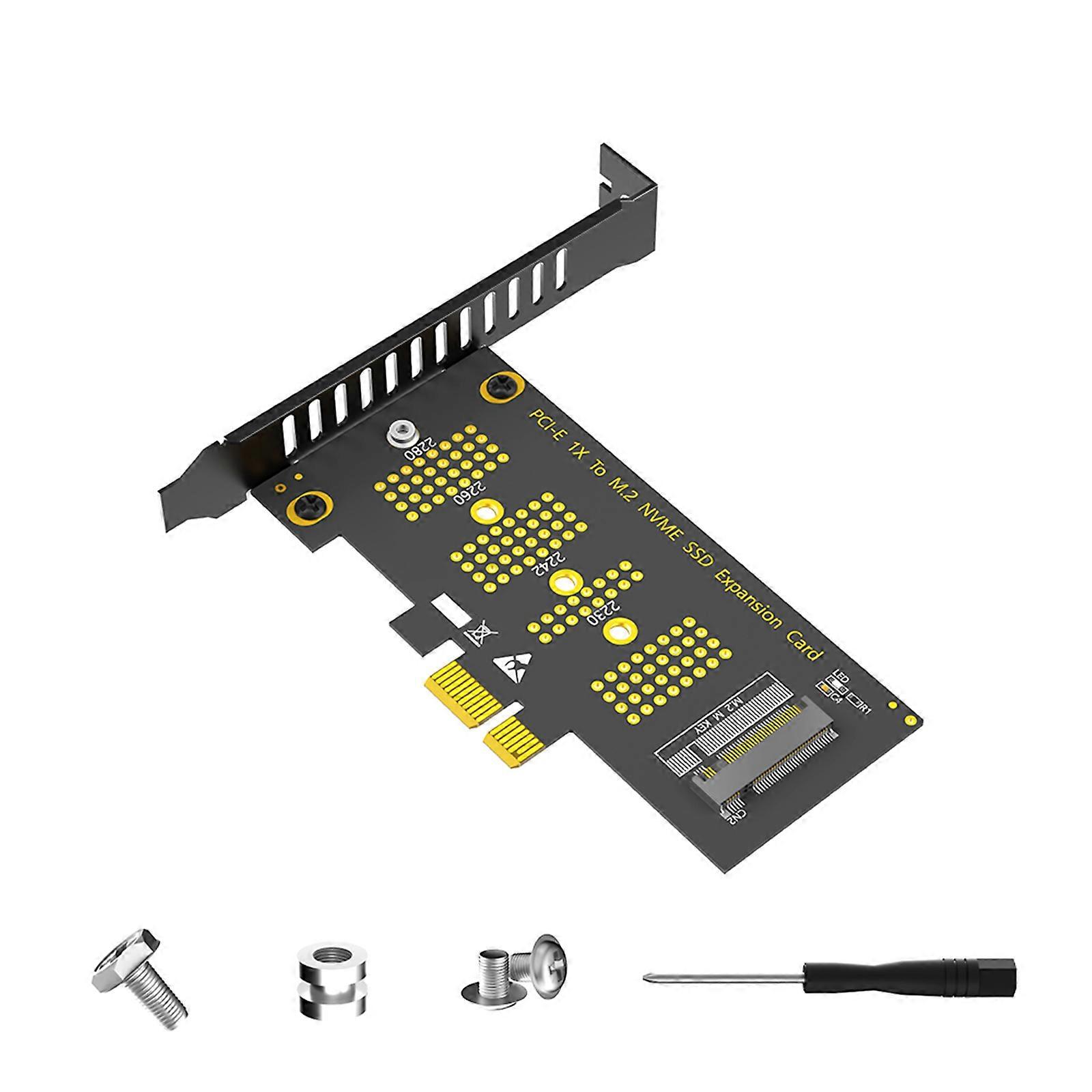 Computer Expansion Card PCIe 1X to M.2 Nvme Solid Disk Conversion Adapter Card 16G Efficient