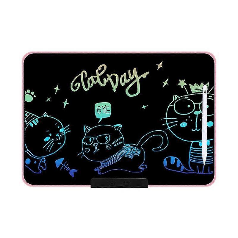 Prancheta de desenho do LCD das crianças 16 polegadas cor-de-rosa/escrita da cor