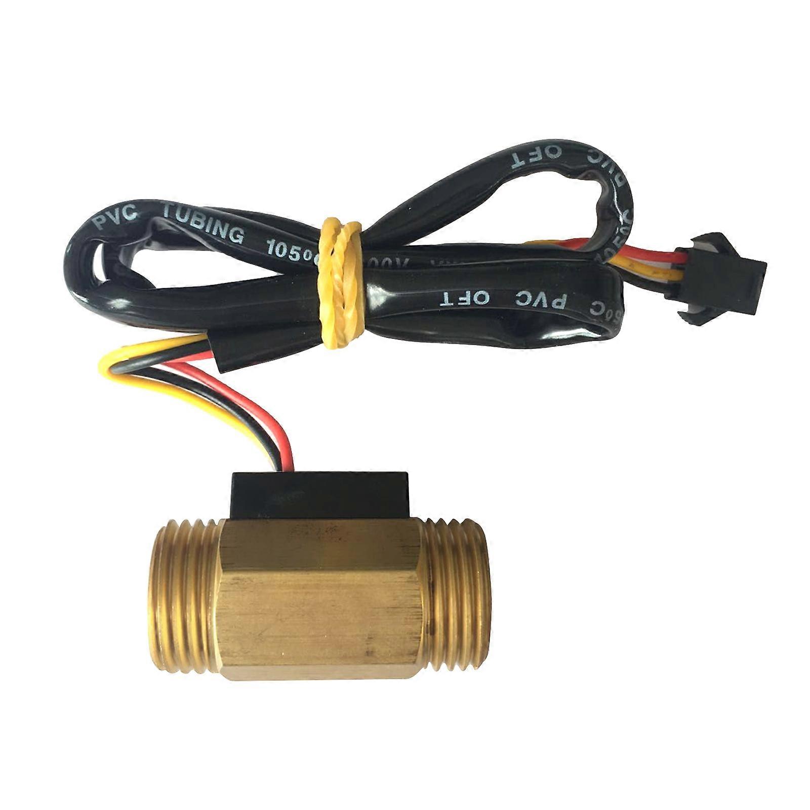 Hall Effect Liquid Water Flow Sensor Switch Flowmeter Counter Meter Brass Material 44mm Food-Grade Switch Compact
