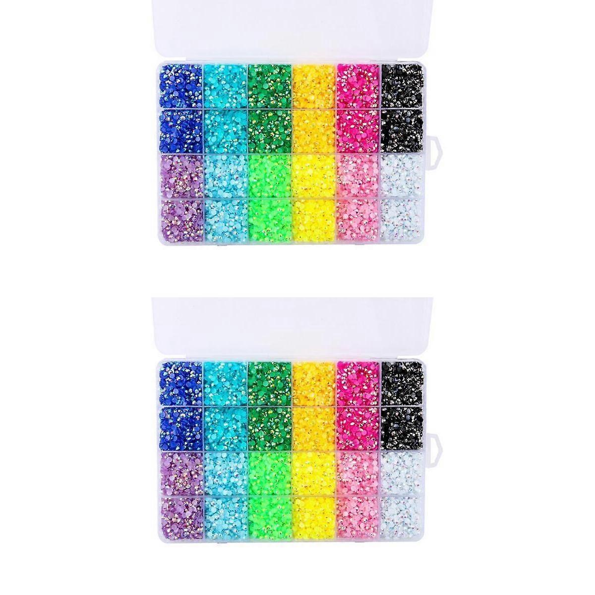 38400x strass flatback 12 cor misturada ab cristais pregos pregos strass