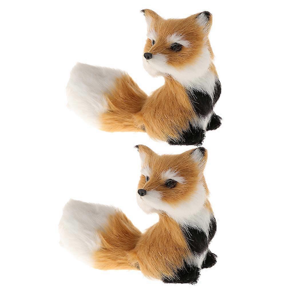 2Pcs Simulate Brown Stuffed Gift