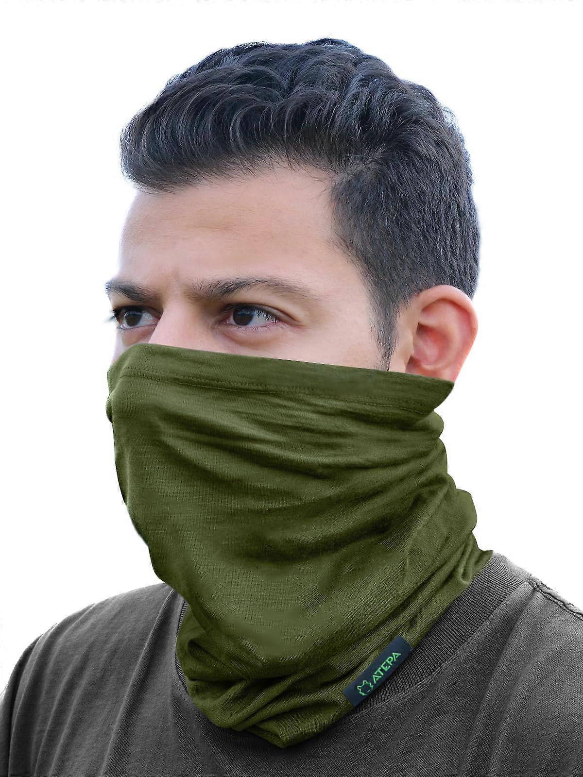 Merino Wool Neck Gaiter Women, Seamless Neck Warmer Versatile Soft Face Mask for Summer Hiking Ref: 8679