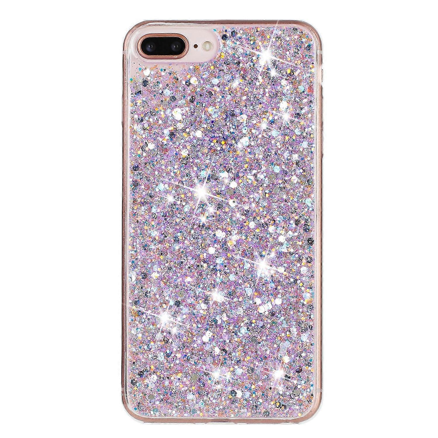Transparent Frame Glitter Powder TPU Phone Case