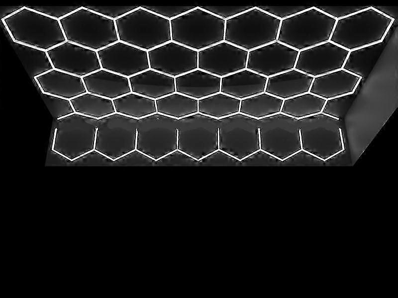 6x12m Customized Hexagonal Led Ceiling Light For Workshop Showroom Home Decoration