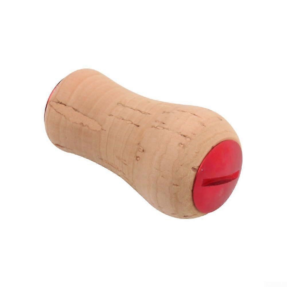 Cork Knob, Lightweight Fishing Handle for DAIWA Bait Casting and Reels, Red Fishing Accessory