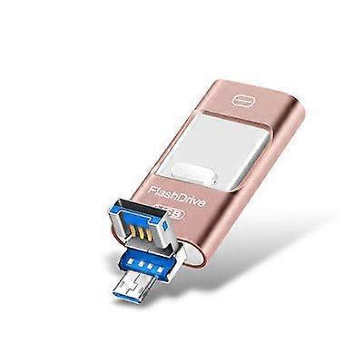 Three interfaces Flash drive 128GB, Photo stick High speed transfer USB drive External storage Memory expansion