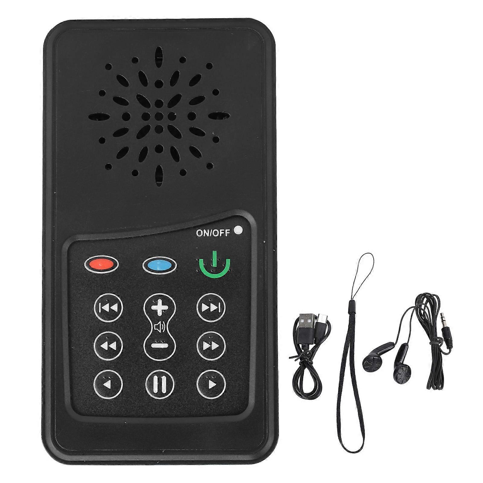 Solar Powered e-Scripture Reader 4G Capacity 900mAh Portable o Player for Scripture Listeners French AB Version English KJV 288 Hymns