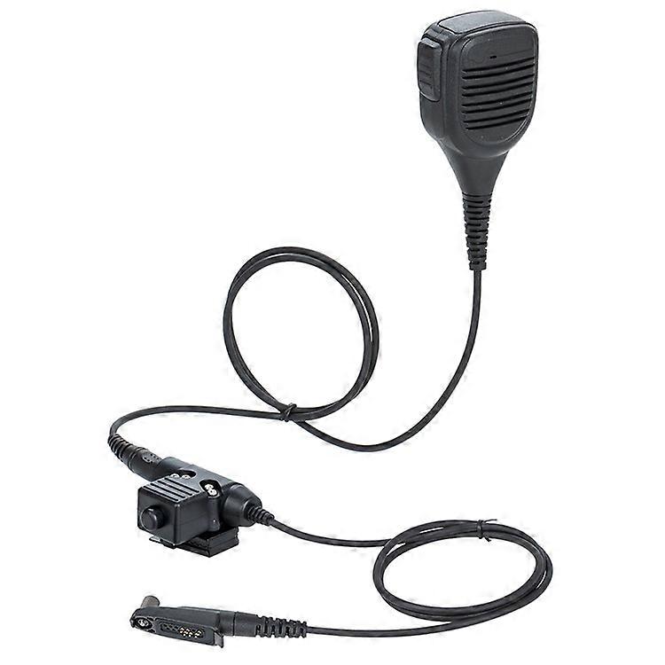 Ham Radio 7.1mm Speaker Microphone with U94 PTT Headset Adapter Compatible For Motorola GP328Plus