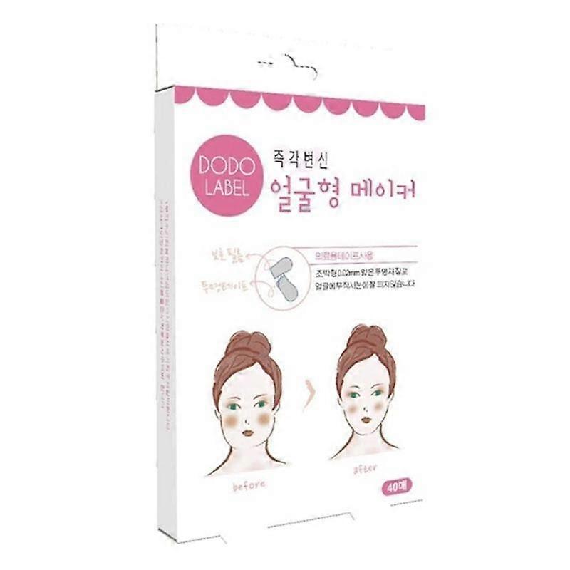 With box packaging spot face slimming stickers a box of Korean ins same style Dudu Label small face tape V face stickers TikTok same style