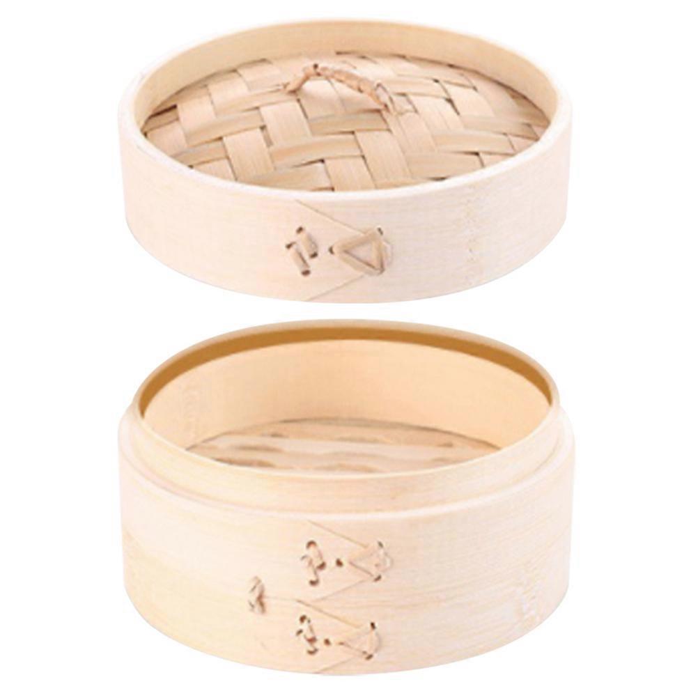 Functional Bamboo Steamer Basket, Ideal for Steaming Dumplings, Buns and More