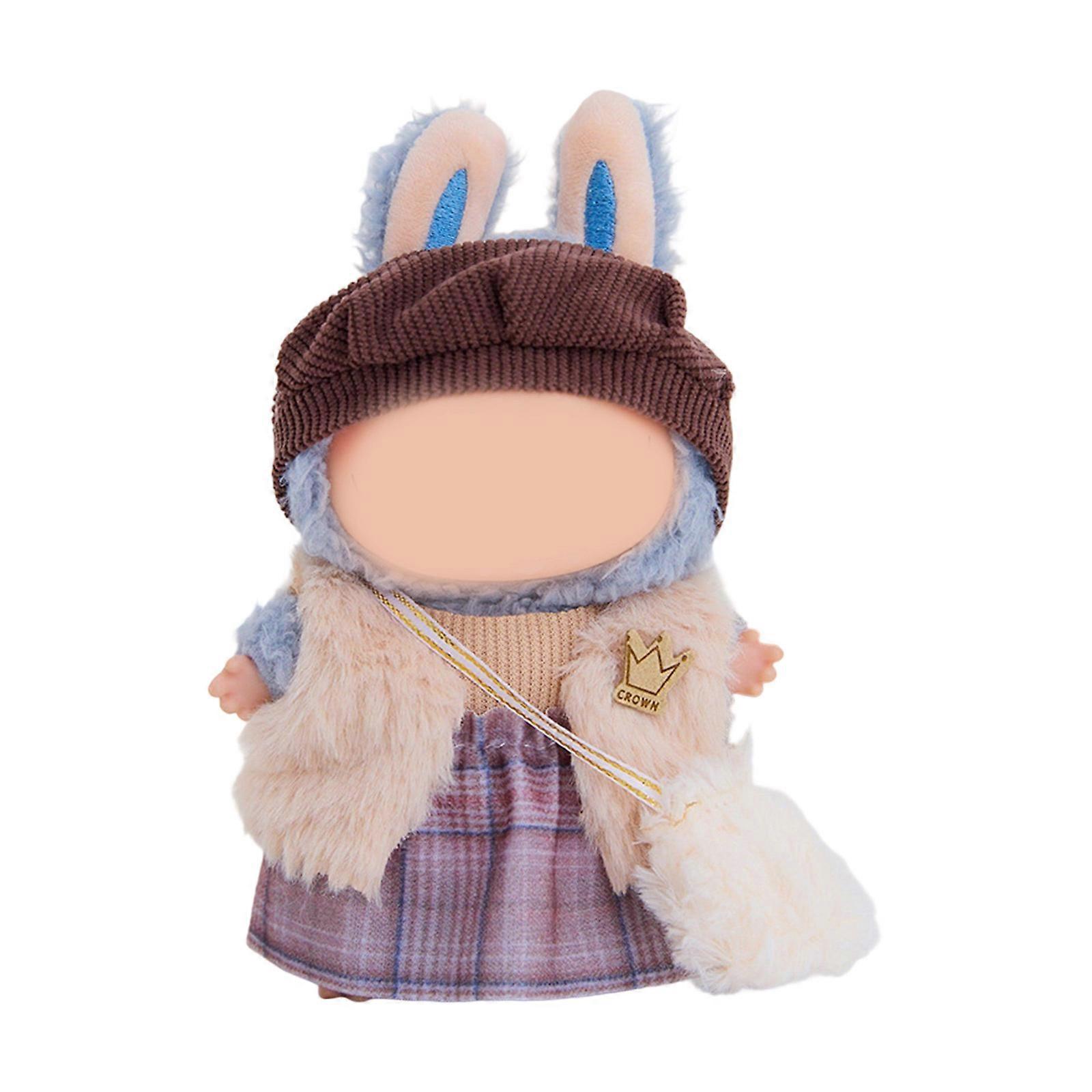 17Cm Sitting Doll Clothes Set For Interactive Play Easy Change Soft Polyester Doll Outfit for Children Role Playing Fun