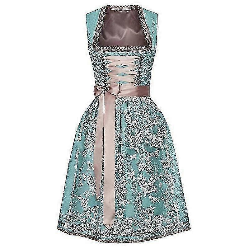 בגדי ריקוד נשים אוקטוברפסט תחפושת דירנדל שמלה גרמנית מסורתית לקרנבל