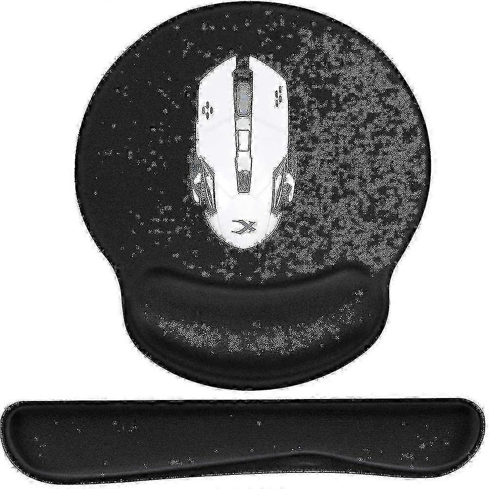 Keyboard Wrist Rest and Mouse Pad with Wrist Support, Memory Foam Set for Computers/Laptops, Durable, Comfortable & Lightweight