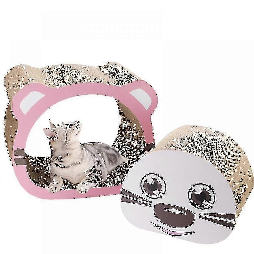 Cat Furniture Cat Scratcher Lounge Cardboard Cat Scratcher House Brown
