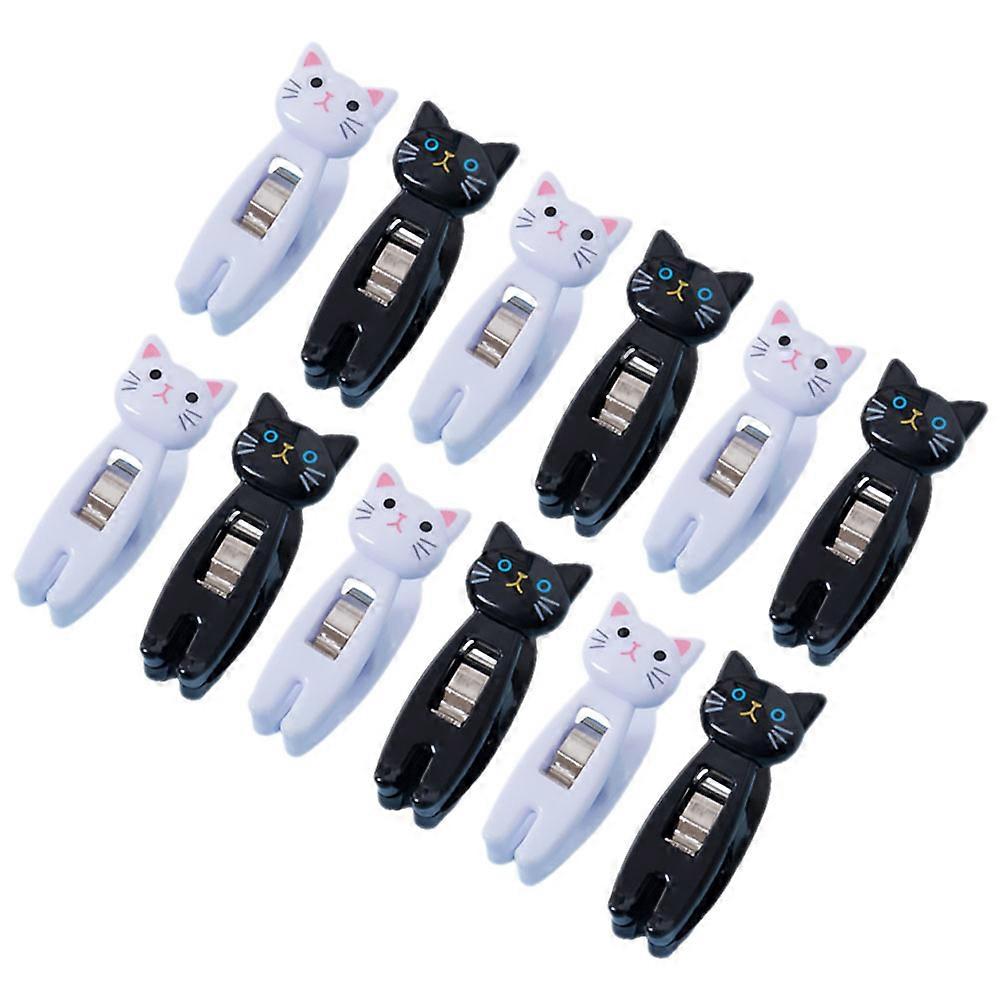 Multi-Functional Cat Clips Cute Memo Clips for Home Office Use 12Pcs
