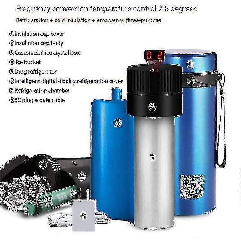 Portable Insulin Refrigerator Car Refrigerator Beverage Cooler Cup