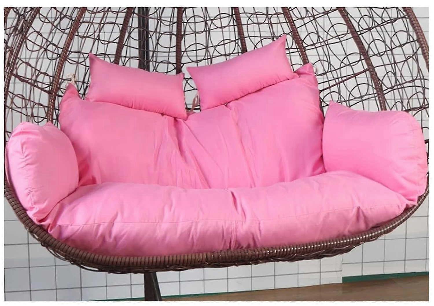 Thick Double Hanging Chair Cushion Replacement for Egg Chair Swing Washable and Reusable Indoor Outdoor Use
