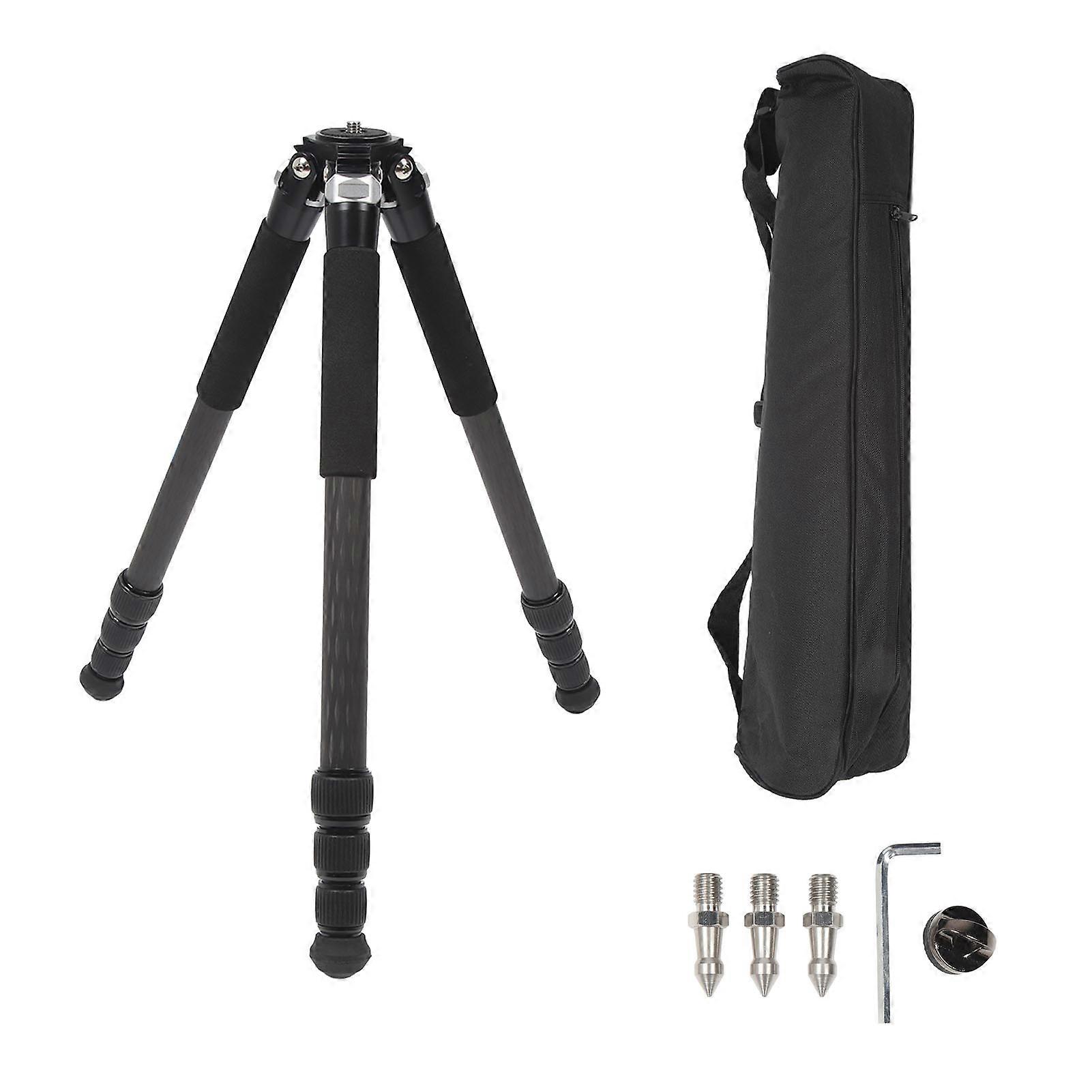 Portable Carbon Fiber Camera Tripod with Adjustable Angles and High Load Capacity
